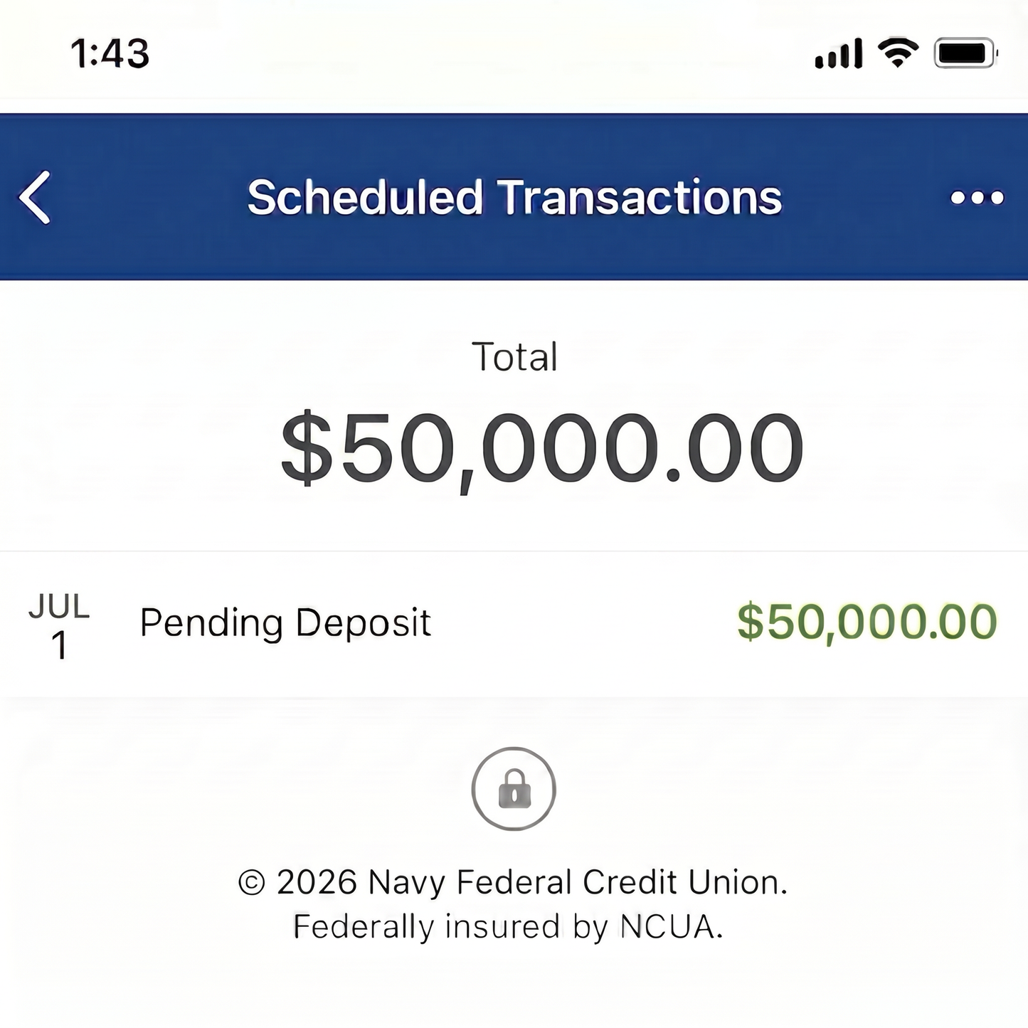 Navy Federal Personal Loan (Cosigned) Up to $50,000