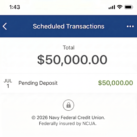 Navy Federal Personal and Business Loan (Cosigned) Up to $50,000-$500,000